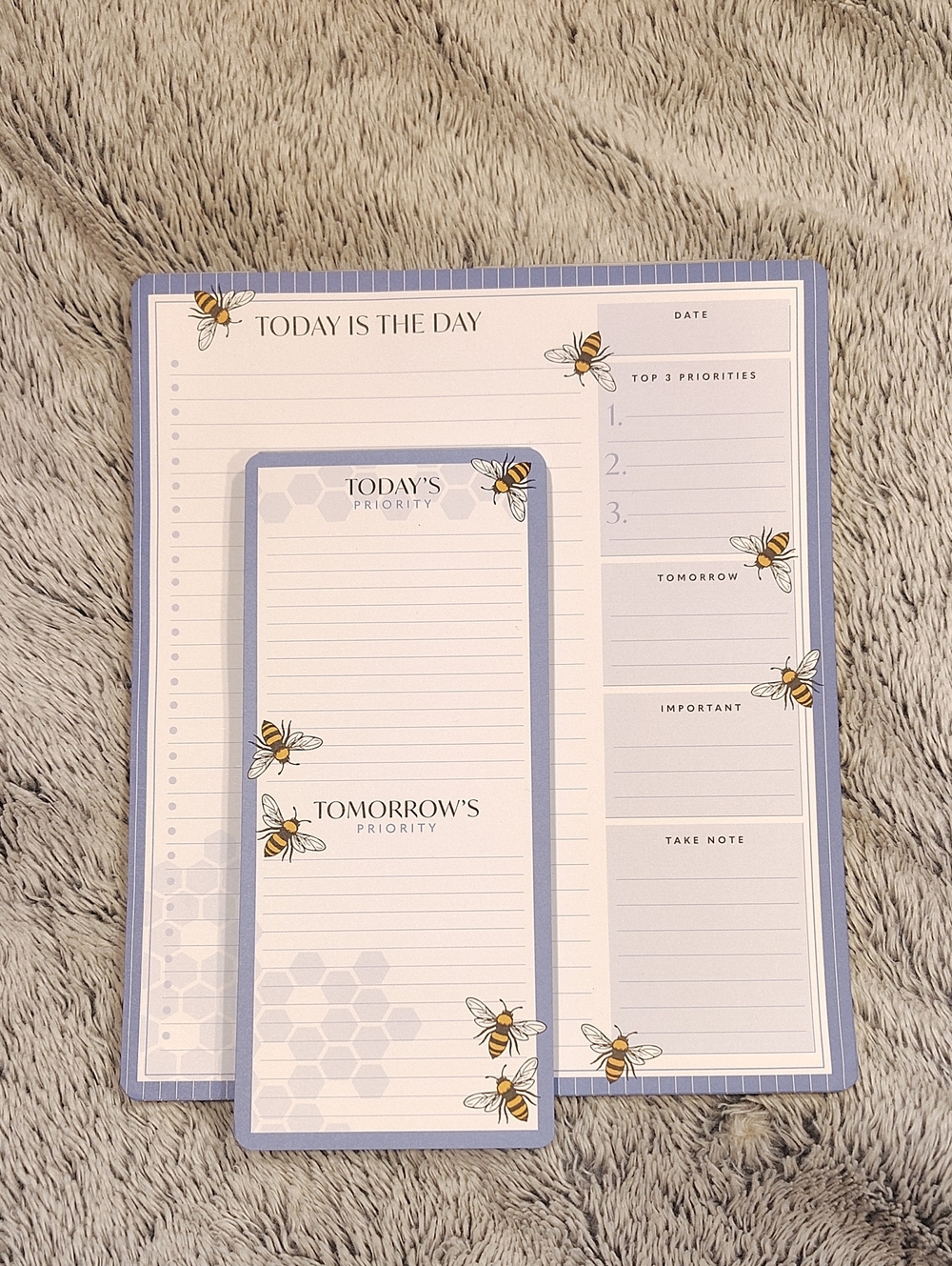 Bee-Themed Daily Planner Notepads